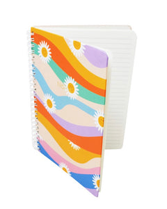 Hippy Daisy Spiral Notebook - 80 pages