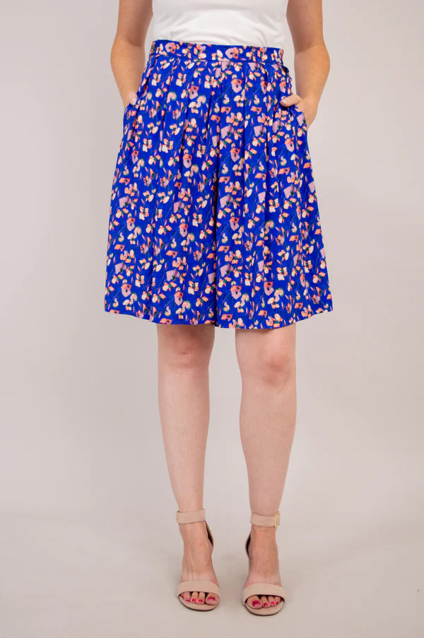 Betty Shorts - Rushelle Floral (Blue Sky)