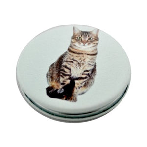 Round Cat Compact Mirror