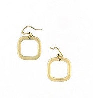 Cosmo Squares Earrings - gold plate