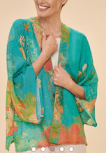 Load image into Gallery viewer, Floral Hummingbird Cover up - Aqua
