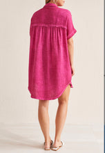 Load image into Gallery viewer, Cotton Dolman Shirt Dress - Daiquiri
