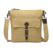 Load image into Gallery viewer, Canvas Front Buckle Crossbody - Mustard
