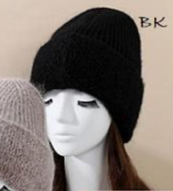 Plush Cuff Toque - Black