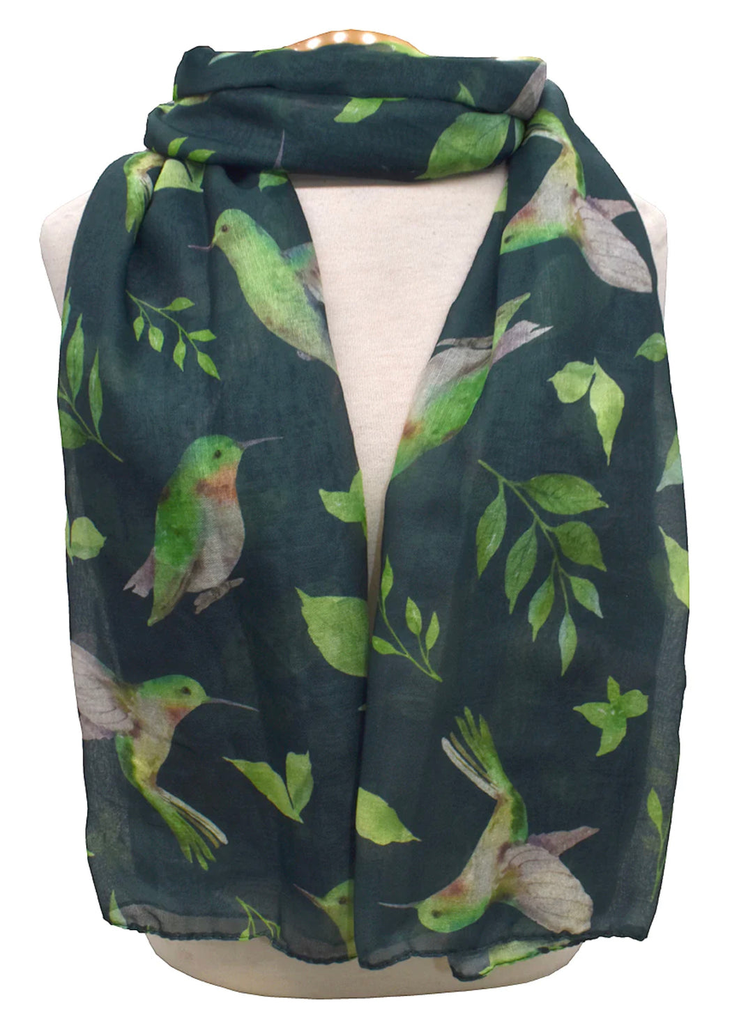 Hummingbird Scarf - Green