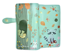 Load image into Gallery viewer, Raccoon &amp; Friends Wallet - Teal
