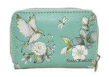 Load image into Gallery viewer, Garden Birds Change Purse - Aqua
