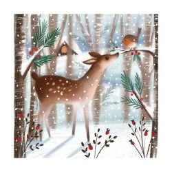 Snowy Greeting Christmas Cards Set/8