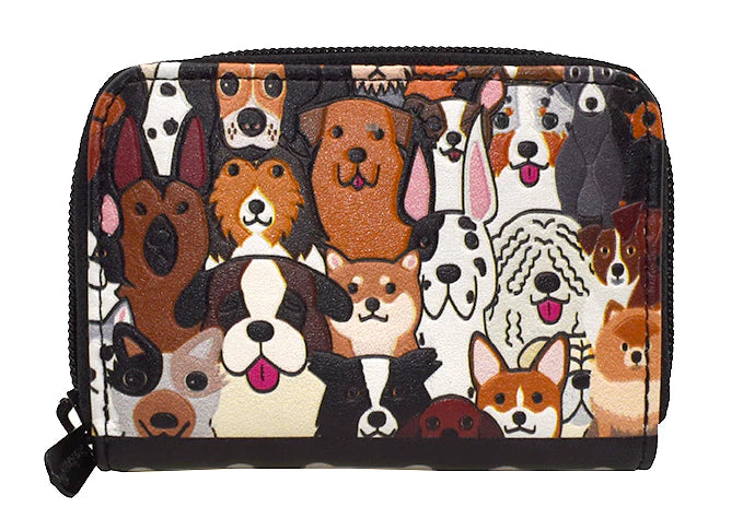 Doggie Crowd Change Pouch - black