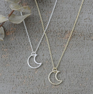 Silhouette Moon Necklace