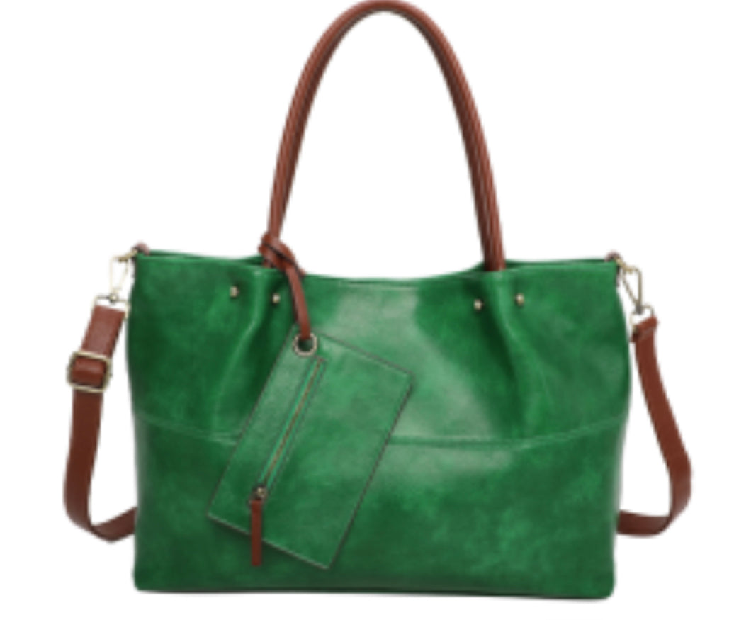Large 3 in 1 Tote - Emerald