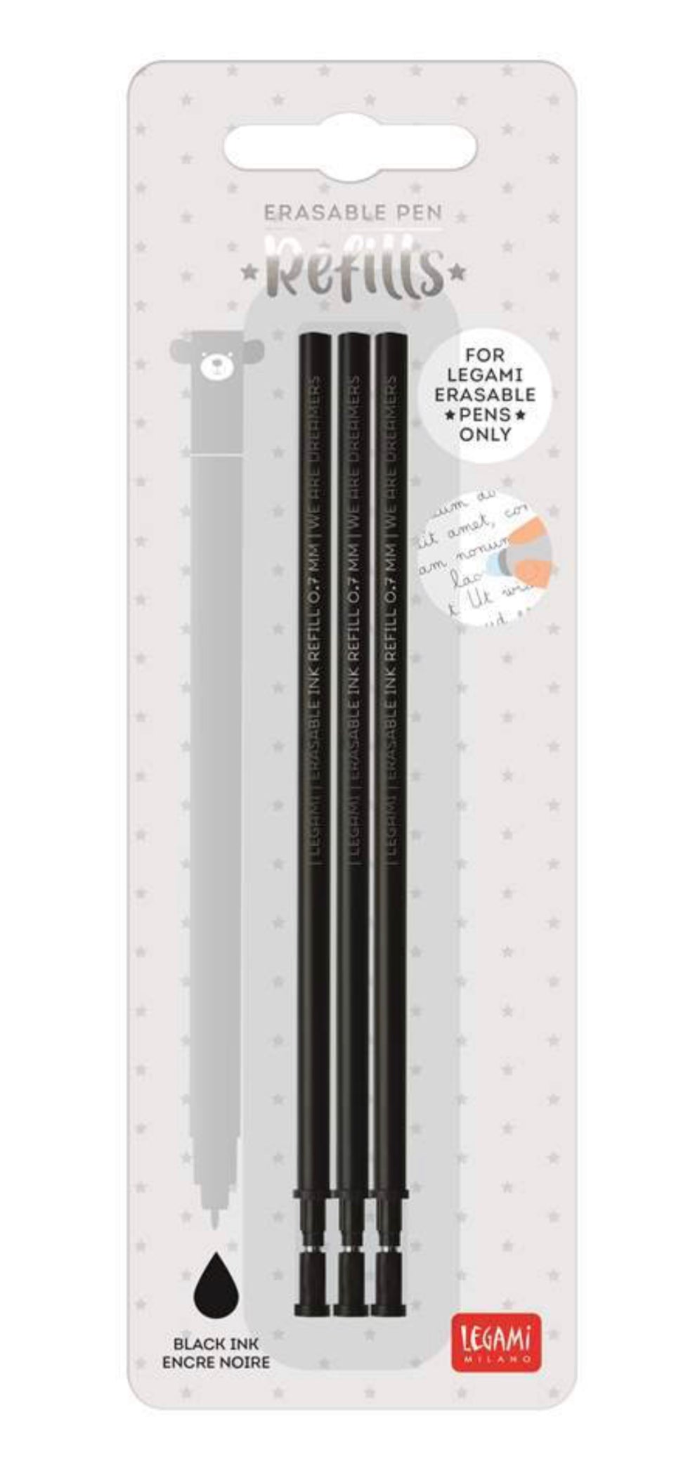 Erasable Pen Refill Ink -Black