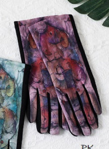 Abstract Art Glove - Purple