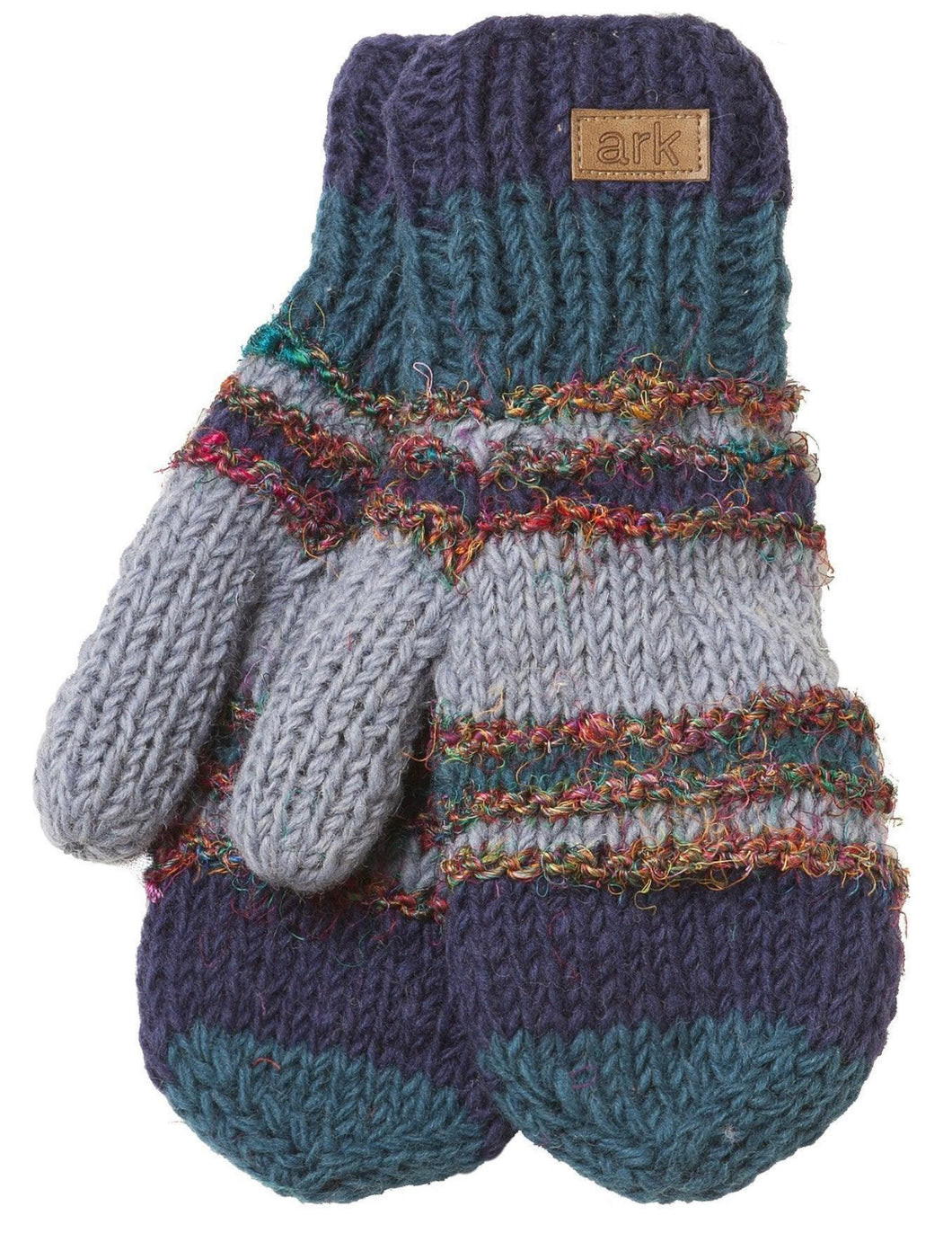 Swool Mittens - Navy / Teal