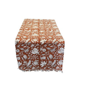 Mocha Floral Table Runner