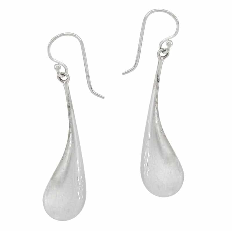 Long Droplet Earrings - sterling