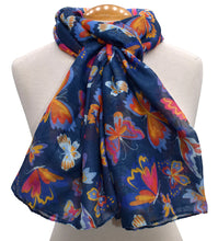 Load image into Gallery viewer, Butterfly Family Scarf - Blue
