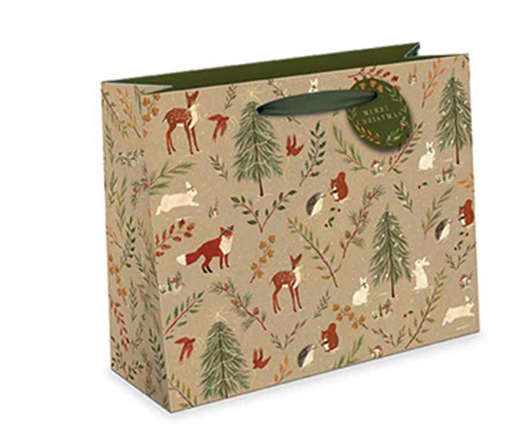 Large Woodland Holiday Giftbag