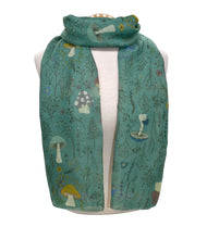 Load image into Gallery viewer, Mushrooms Scarf - Sage
