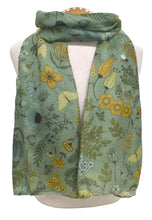 Load image into Gallery viewer, Woodland Critters Scarf - Green
