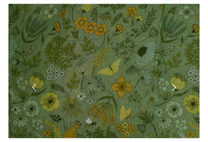 Woodland Critters Scarf - Green