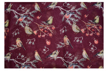 Load image into Gallery viewer, Bird on Branch Scarf - Maroon
