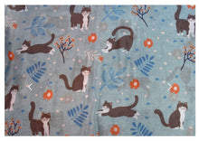 Load image into Gallery viewer, Cat &amp; Branches Scarf - Lt.Blue
