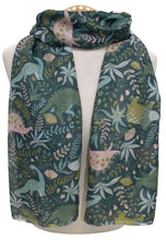 Load image into Gallery viewer, Dinosaur Scarf - Green
