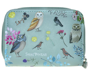 Wild Bird Forest Coin Pouch - Sage