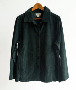 Cord Shirt Jacket - Pine (Orientique)