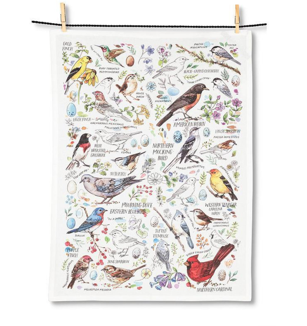 Bird Medley Tea Towel