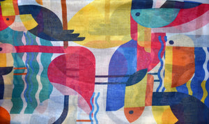 Abstract Birds Scarf