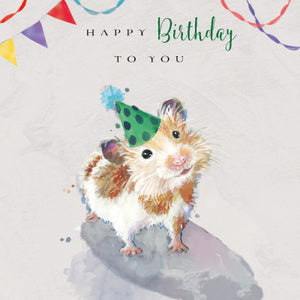 Hamster Birthday Card