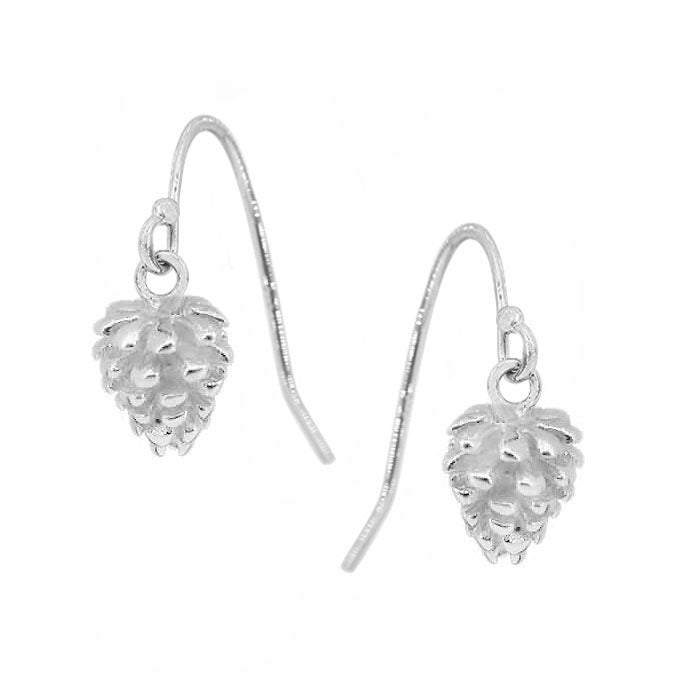 Pine Cone Earrings sterling