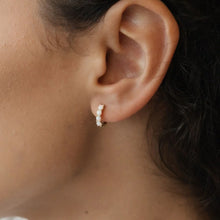 Load image into Gallery viewer, Opal Kiss Hoop - Gold Plated (Glee)
