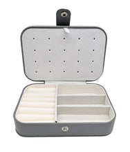Load image into Gallery viewer, Grey Travel Jewelry Box - Medium
