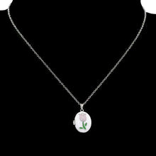 Load image into Gallery viewer, Enamel Tulip Locket Necklace
