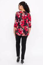 Load image into Gallery viewer, Jazz 3/4 Top - Poinsetta (Blue Sky)
