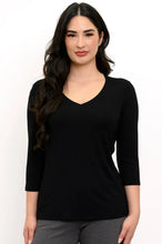 Load image into Gallery viewer, Mia Top - Black (Blue Sky)
