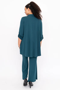 Michele Blouse French Terry - Teal (Blue Sky)