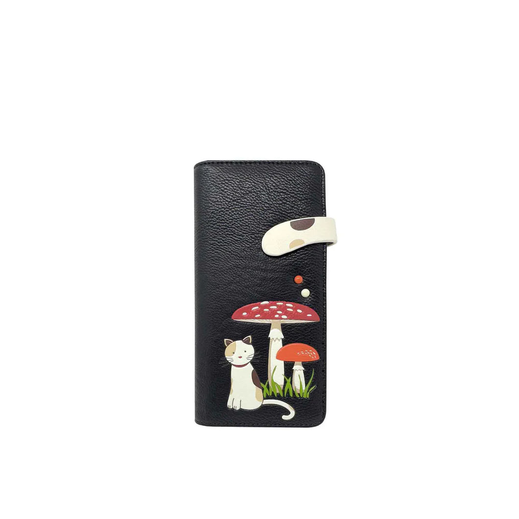 Espe Mushroom Long Wallet - Black