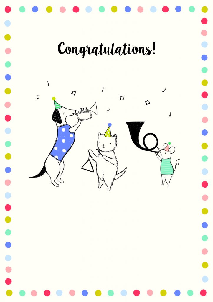 Call Me Frank Congratulation Animals Card