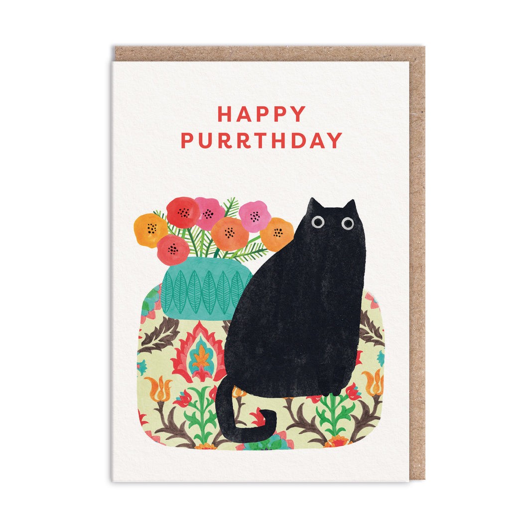 Black Cat Puuurthday Card