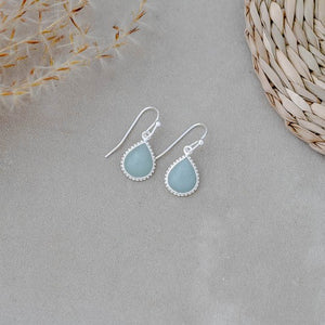 Paris Earring - Silver Plated / Amazonite