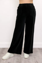 Load image into Gallery viewer, Parker Corduroy Pant - Black (Blue Sky)
