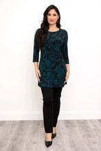 Load image into Gallery viewer, Perfect Tunic - Teal Boscage (Blue Sky)
