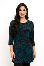 Load image into Gallery viewer, Perfect Tunic - Teal Boscage (Blue Sky)
