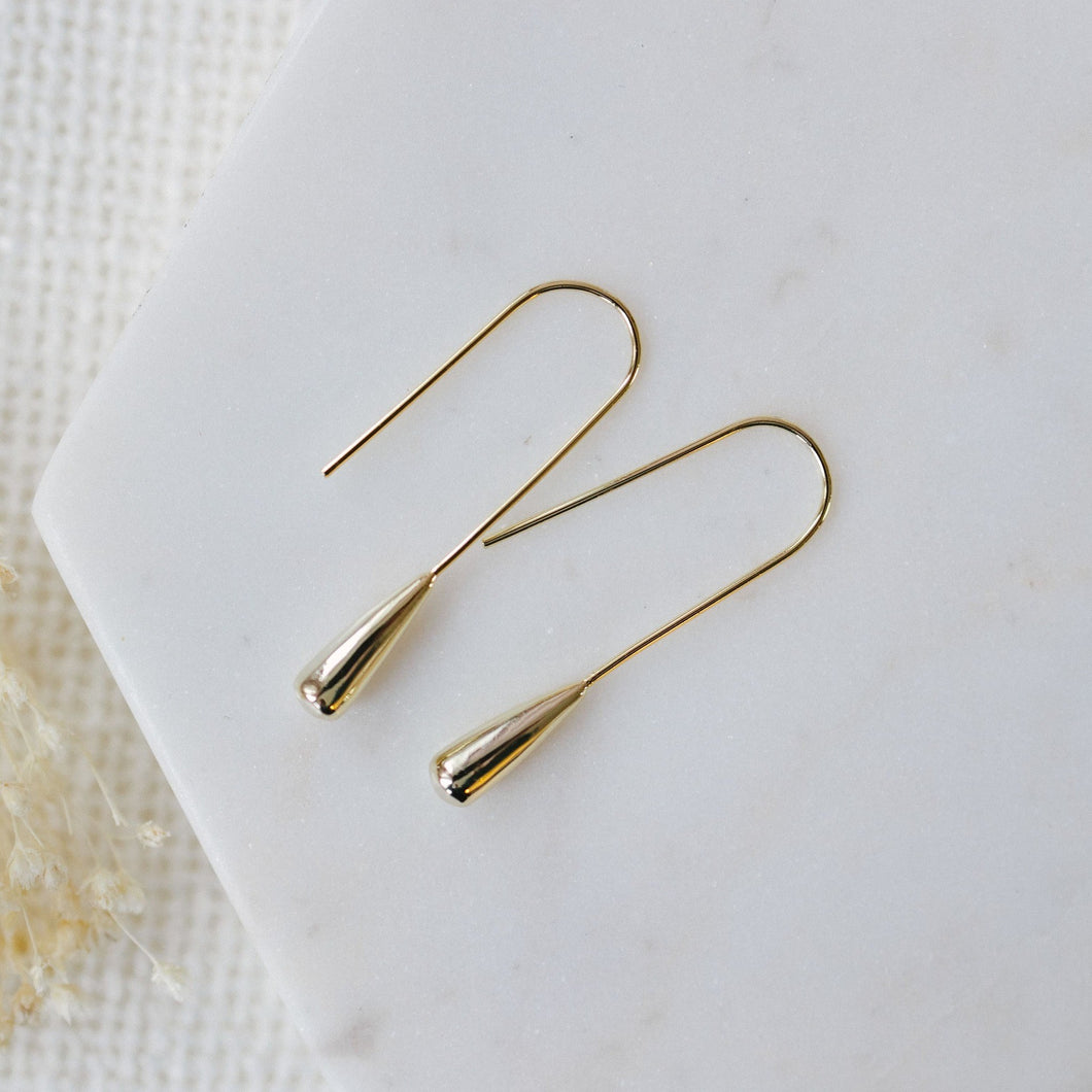 Pillar Earring - Gold Plated