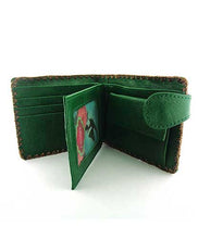 Load image into Gallery viewer, Small Raccoon Embroidered Wallet - Green
