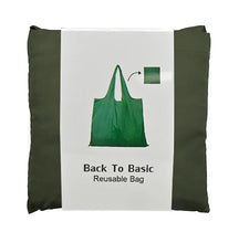 Load image into Gallery viewer, Drawstring Foldable Reusable Shopper - Army
